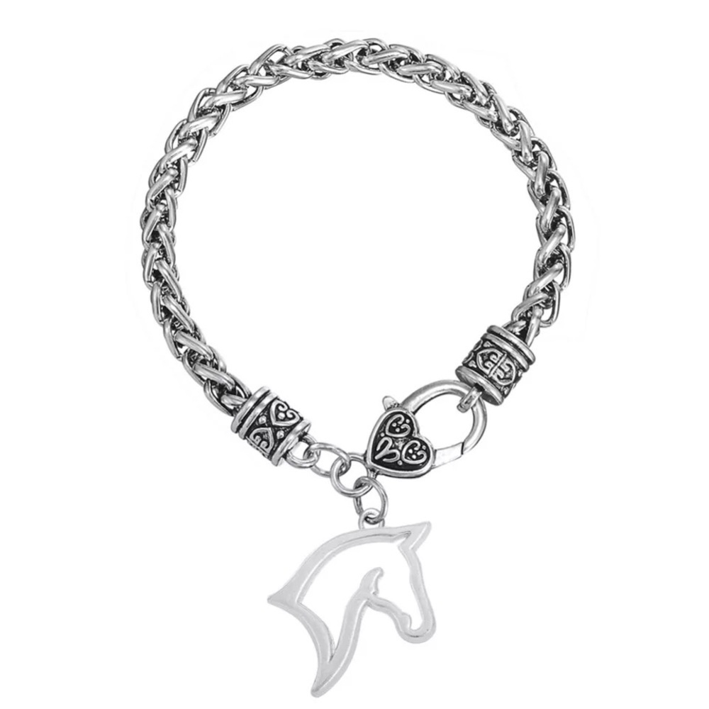 Brand Horse Head Fashion Lobster Claw Bracelet